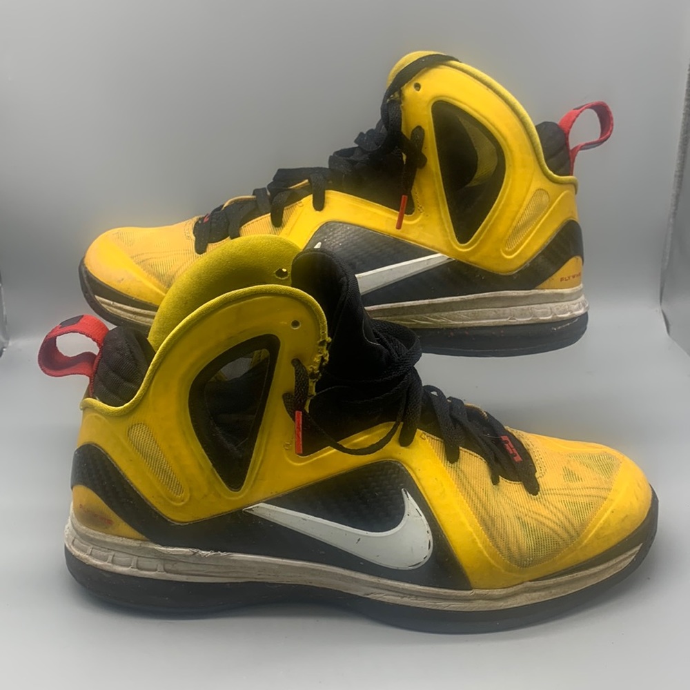 Nike LeBron IX 9 Elite Taxi LeBron James Miami Heat Cavs LA Lakers PE Size 13